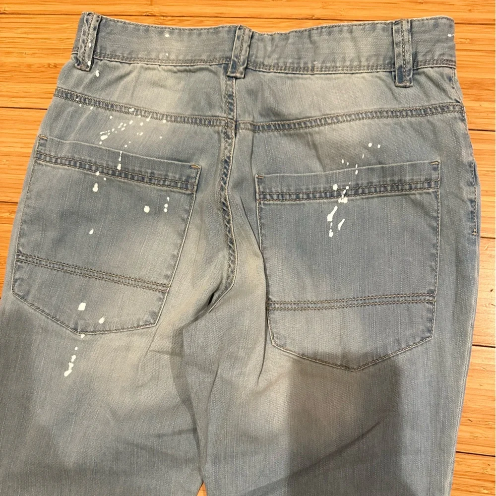Paint Splatter Relaxed Jeans 2XL NWT